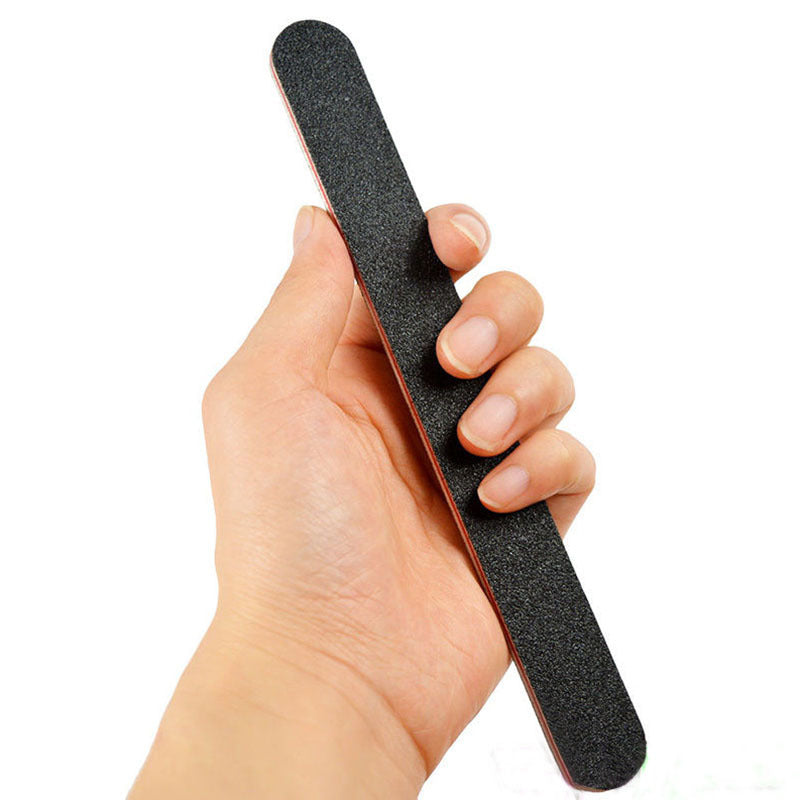 3 X Double Sided 180/100 Grit Straight Nail Files Manicure Emery Board Fi ZPU