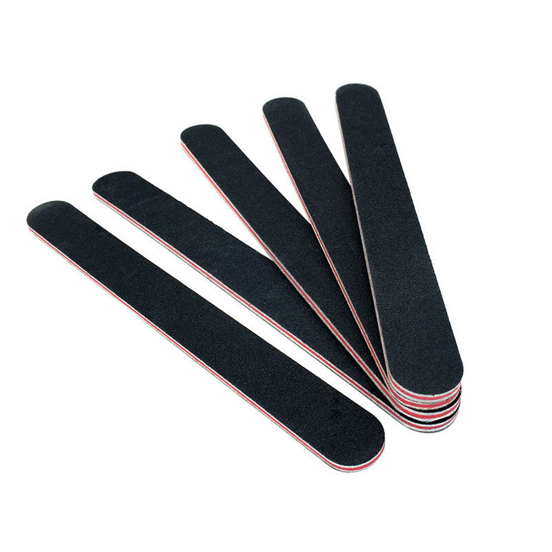 3 X Double Sided 180/100 Grit Straight Nail Files Manicure Emery Board Fi ZPU