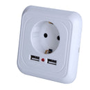 European Standard Dual USB Home Wall Socket European Socket Power Outlet Panel d