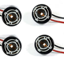 4pcs 1156 1157 7440 7443 315 LED Bulbs Signal Lights Socket Harness Adapters