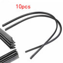 10pcs 26" 6mm Universal Car Rubber Frameless Windshield Wiper Blade Refill New