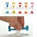 Mini 3 Minutes Sandglass Hourglass Timer Home Decor+ Suction Cup CYX