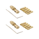 2 Sets Collet Nut Kit Quick Change Tools Part Power Rotary 2.0mm 33*9.3 JHO