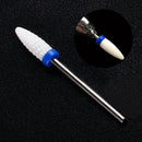 Ceramic Nail File Drill Bit Barrel Smooth Stop Cuticle Flame Remove Dea HYK