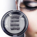 Black Faux Glue-free magnetic Natural Cross Long Thick Eye Lash False Eyelashes