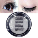 Black Faux Glue-free magnetic Natural Cross Long Thick Eye Lash False Eyelashes