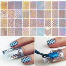 24Pcs Sheets Nail Art Hollow Stencil Template Stickers DIY Manicure Tool Stamp
