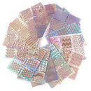 24Pcs Sheets Nail Art Hollow Stencil Template Stickers DIY Manicure Tool Stamp