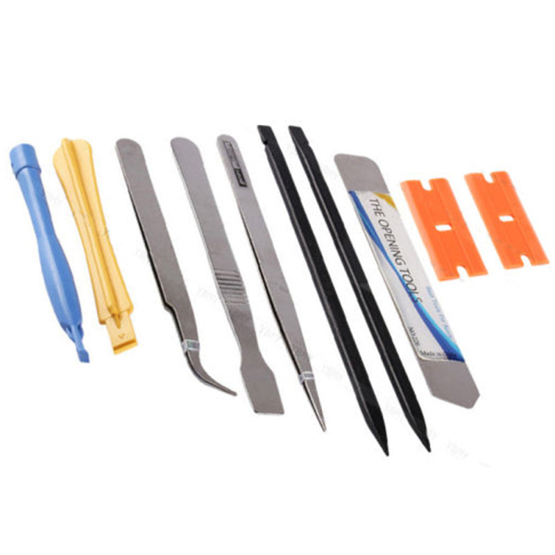 10 in 1 Repairs Opening Pry Tools Set Kit Spudger Tweezer For Mobile Phone cxas