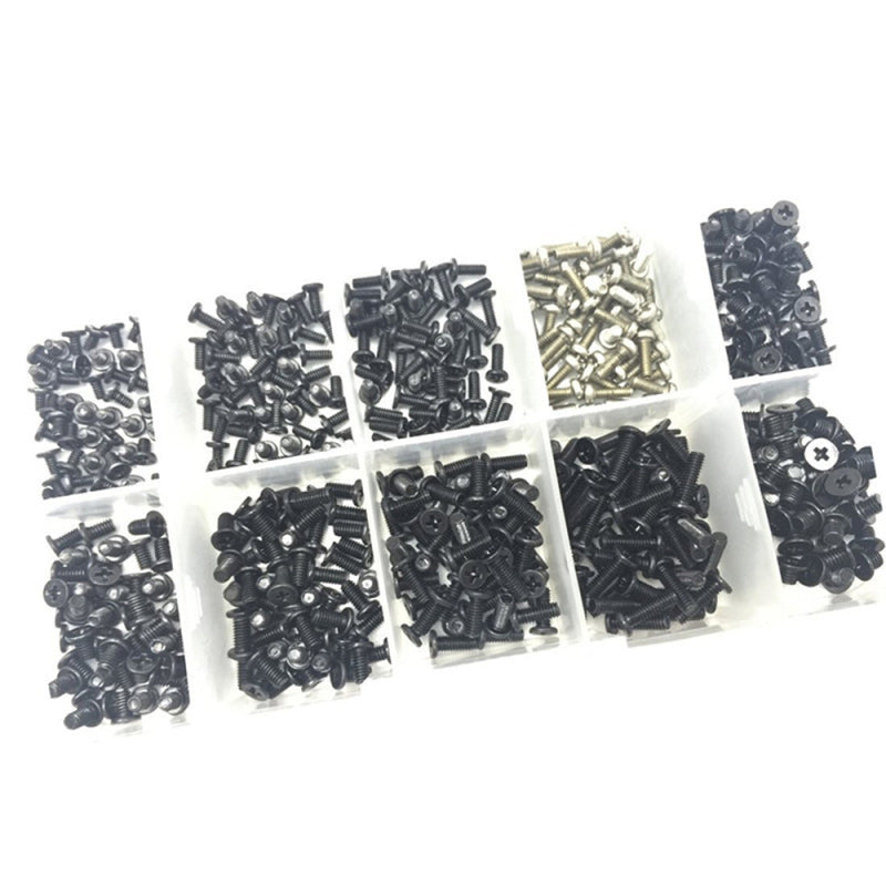 500Pcs/Set M2/M2.5/M3 Machine Screws Set for Laptop PC DIY
