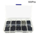 500Pcs/Set M2/M2.5/M3 Machine Screws Set for Laptop PC DIY