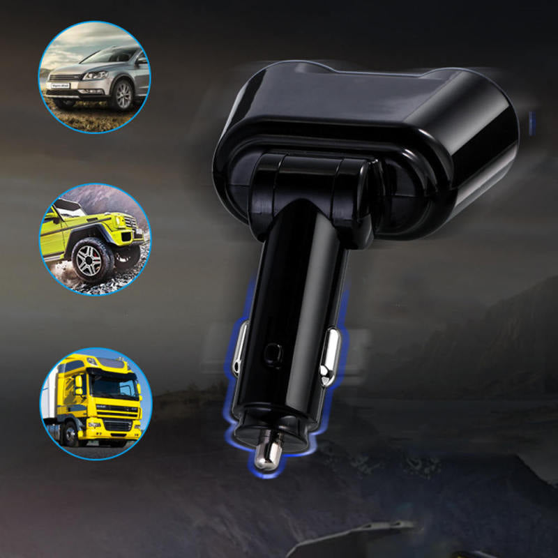 Dual USB Charger 2-Way Car Lighter Socket Splitter Adapter DC 5V 3.1A fdg