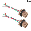 2x 7443 7440 992A 7443R Car Truck Turn Signal Light Female Socket Wiring H FPN
