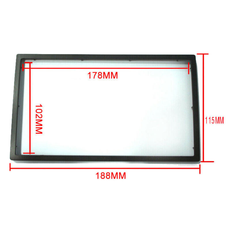 1* Black Install Dash Bezel Panel Mounting Frame for Car Stereo Radio DVD Player