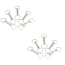 Outdoor Metal Detachable Removable Pull Apart Quick Release Keychain Key Rings