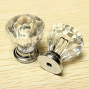 12pcs Acrylic Crystal Door Knobs Drawer Cabinet Furniture Kitchen Hand CQU