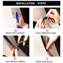 10M B-Shape Type Trim Rubber Strip Universal Car Door Edge Seal Weather-strip x