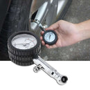 Tire Tyre Air Pressure Gauge Dial Meter Tester Tool 60 psi For Car Motorcycle