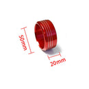 3PCS Red Aluminum AC Climate Control Knob Ring Cover For Subaru Impreza W MNV