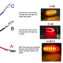 2x Motorcycle 12-LED Amber Turn Signal Indicator Lights 18-LED Red Brak EQZ