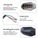 2x Motorcycle 12-LED Amber Turn Signal Indicator Lights 18-LED Red Brak EQZ