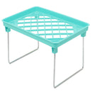 New Foldable Stacking Storage Shelf Rack Organizer Holder Kitchen Bathroom Desk