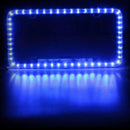 Universal 12V Blue 54 LED Light Car Front And Rear License Plate Cover FCA
