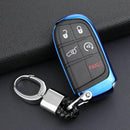 Car Key Fob Chain For Jeep Dodge Chrysler Keychain Ring Cover Holder Acc VBL