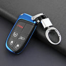 Car Key Fob Chain For Jeep Dodge Chrysler Keychain Ring Cover Holder Acc VBL