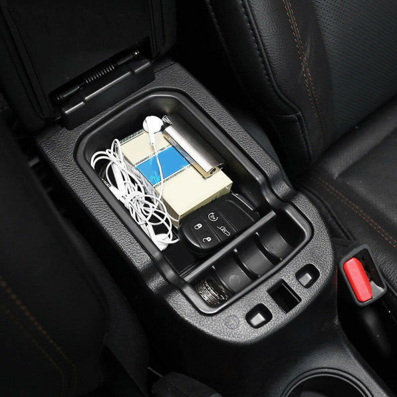Car Armrest Storage Box Holder Container Organizer For Jeep Compass 2017-2 QWG