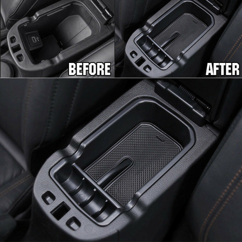 Car Armrest Storage Box Holder Container Organizer For Jeep Compass 2017-2 QWG