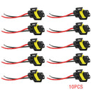 10x H11 H8 Headlight/Fog Light Female Adapter Harness Socket Wire Cord Connector