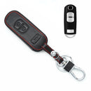 Leather Assesories 3 Buttons Key Cover Case Chain For Mazda 3 CX-5 CX-3 fdg IWN
