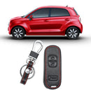 Leather Assesories 3 Buttons Key Cover Case Chain For Mazda 3 CX-5 CX-3 fdg IWN