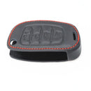 1 * Car Leather Remote Keychain Cover For Modern Santa Fe GLS Campaign fds JSI