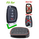 1 * Car Leather Remote Keychain Cover For Modern Santa Fe GLS Campaign fds JSI
