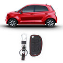 1 * Car Leather Remote Keychain Cover For Modern Santa Fe GLS Campaign fds JSI