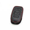 Car Leather 4-Buttons Key Chain Holder Cover Case For HYQ14AHC Subaru B KNA