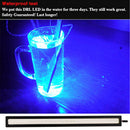 10Pcs 12V LED Strip DRL Daytime Running Lights Fog COB Car Lamp Blue Day Driving