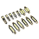 13pcs White Car Interior LED Light Bulbs Kit Fit For MK6 2010-2015 fdg VQE HDG