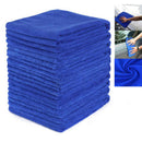50 X Microfiber Cleaning Cloth Blue Towel Set For Car Polishing Auto Detai FKU