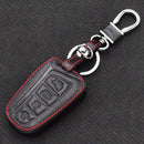 Black Red 4 Buttons Remote Key Chain Cover Case Fob Parts For Hyundai Azer EIW