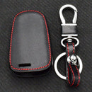 Black Red 4 Buttons Remote Key Chain Cover Case Fob Parts For Hyundai Azer EIW