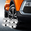 4Pcs Chrome Car Wheel Center Hubs Caps Rim Decorative Covers Kit ZRQ