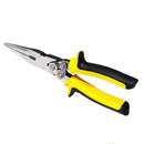 Nonslip Handle Needle Long Nose Cutter Pliers 7 Inch Yellow HPC-60-63 Degrees