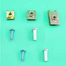 200x Mixed Car Body Door Panel Fastener Screw U Type Gasket Fender Metal EJF