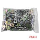 200x Mixed Car Body Door Panel Fastener Screw U Type Gasket Fender Metal EJF