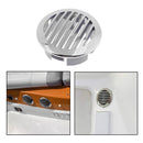 Durable RV Marine Boat 3" 76mm Stainless Steel Curved Clad Airflow Vent DFHH