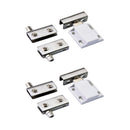 Stainless steel Pair Glass Clamp Door Pivot Hinge Set for 5-8mm 2 pairs
