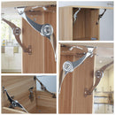 Kitchen Cupboard Door Cabinet Lift Up Strut Lid Flap Stay Support Chrome Hinge